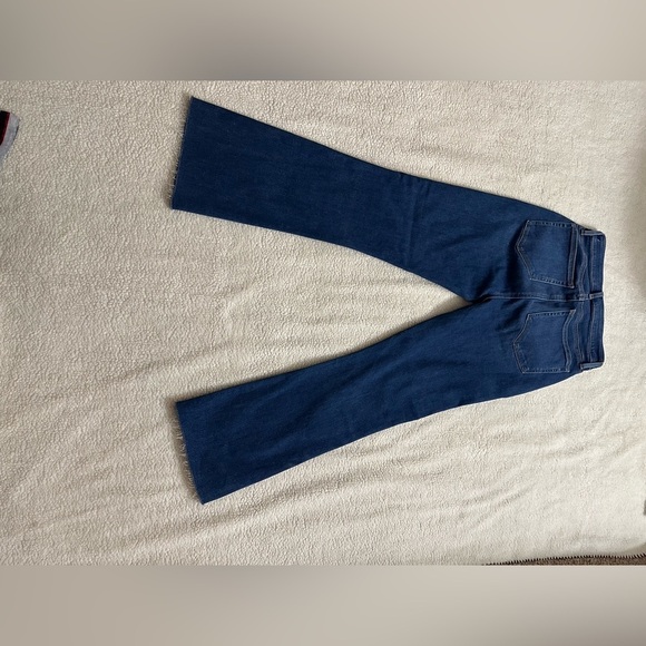 Loft Curvy Kick Crop Jeans Boot cut  Womens Size 2/26 High Rise Cotton Stretch - Picture 12 of 12